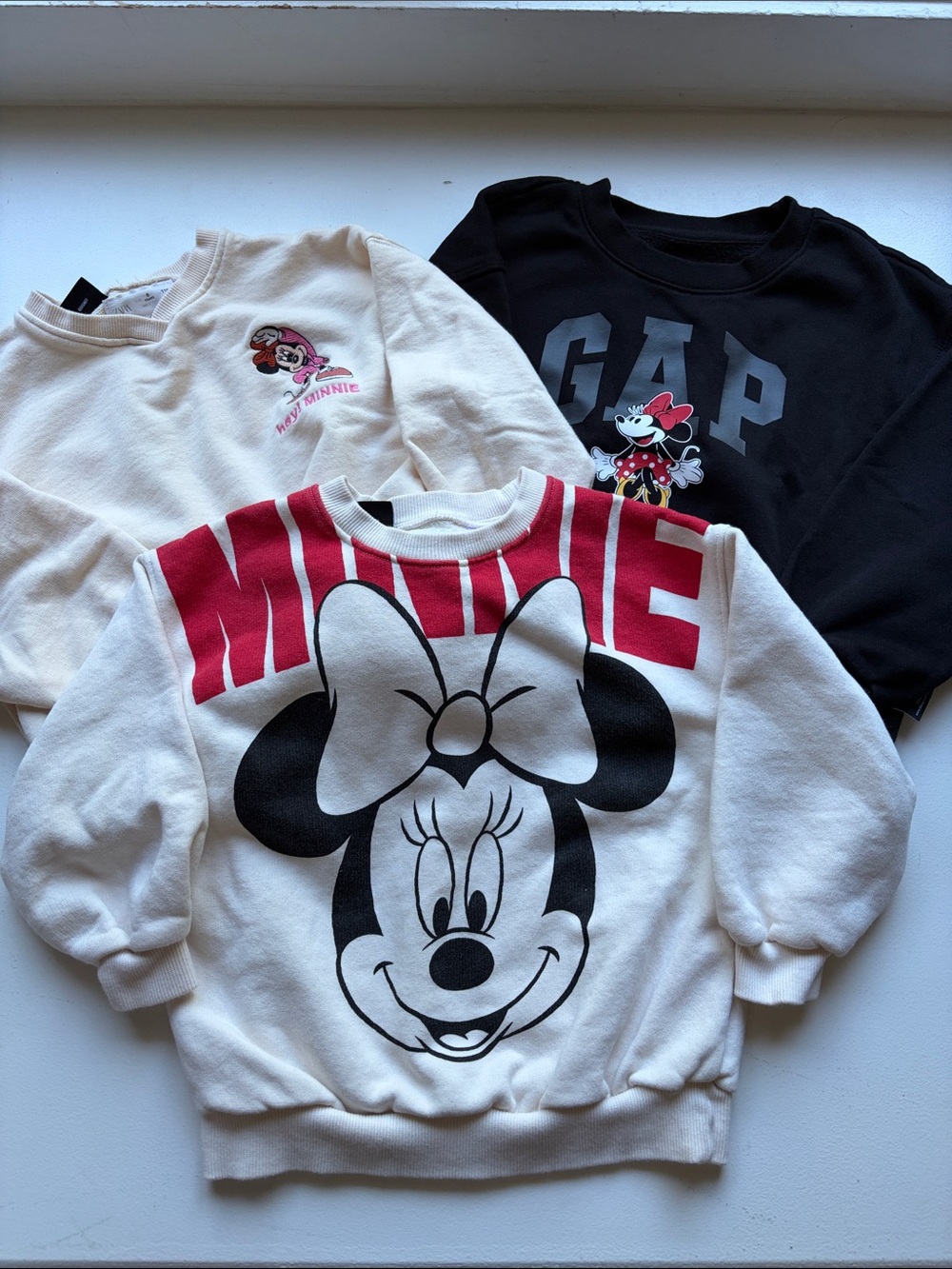 Zara/Gap kids Disney Minnie Mouse sweatshirt bundle size 6-7
